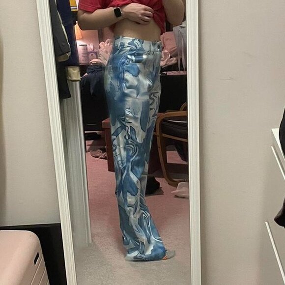 Princess Polly Blue Helda Pants - Picture 4 of 4